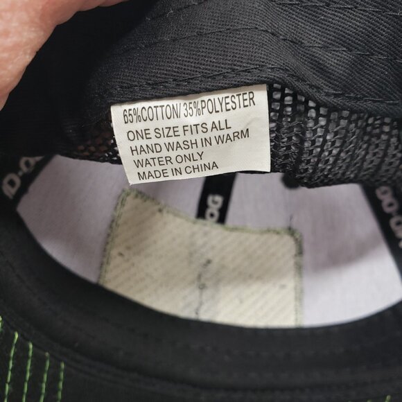 Black Limited Ed Mountain Dew Mesh Outdoor Gear Snapback Trucker Hat Vinyl Patch - Picture 9 of 10